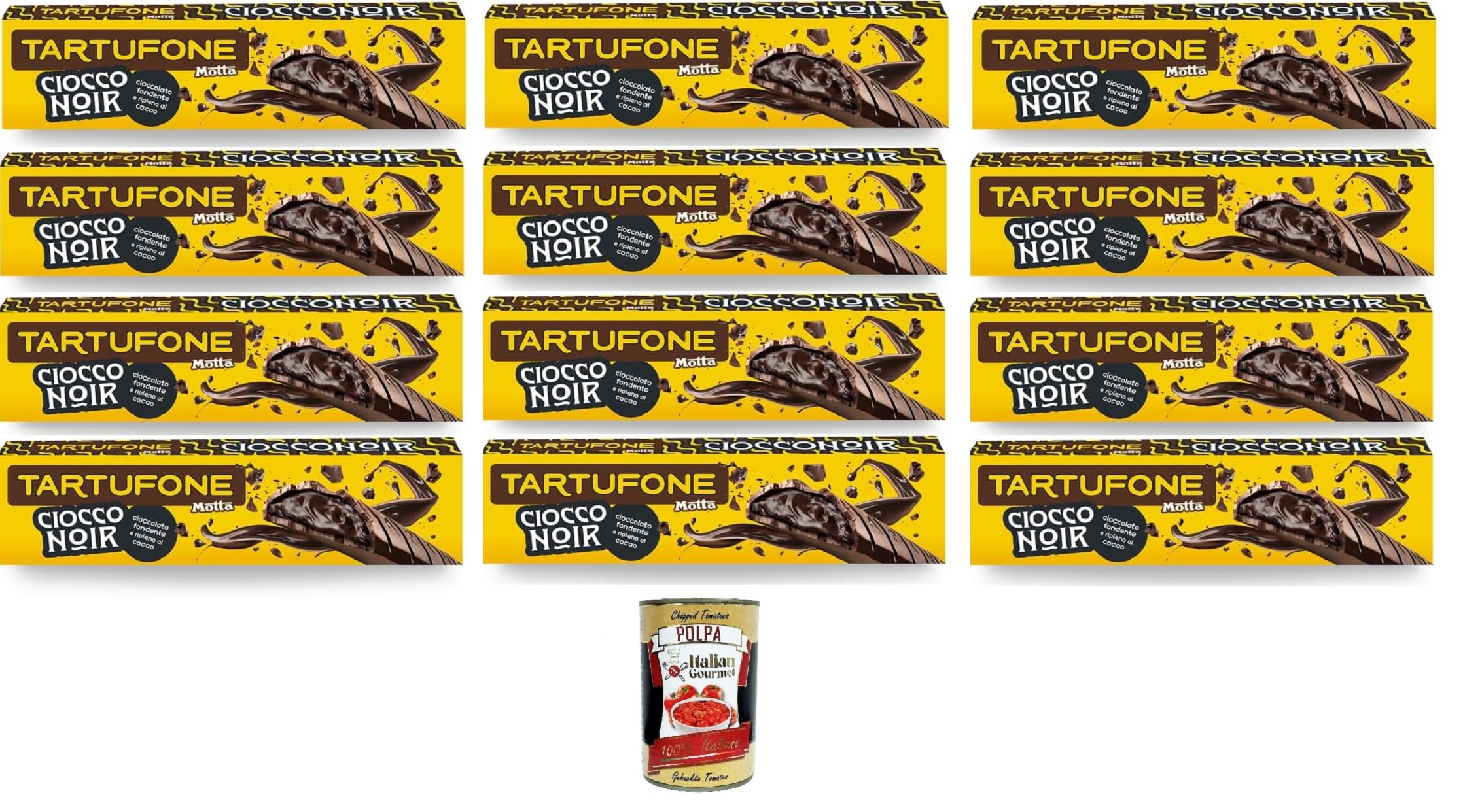 Italian Gourmet Tartufone Ciocco Noir Barra di Cioccolato dunkel 12 x 150g