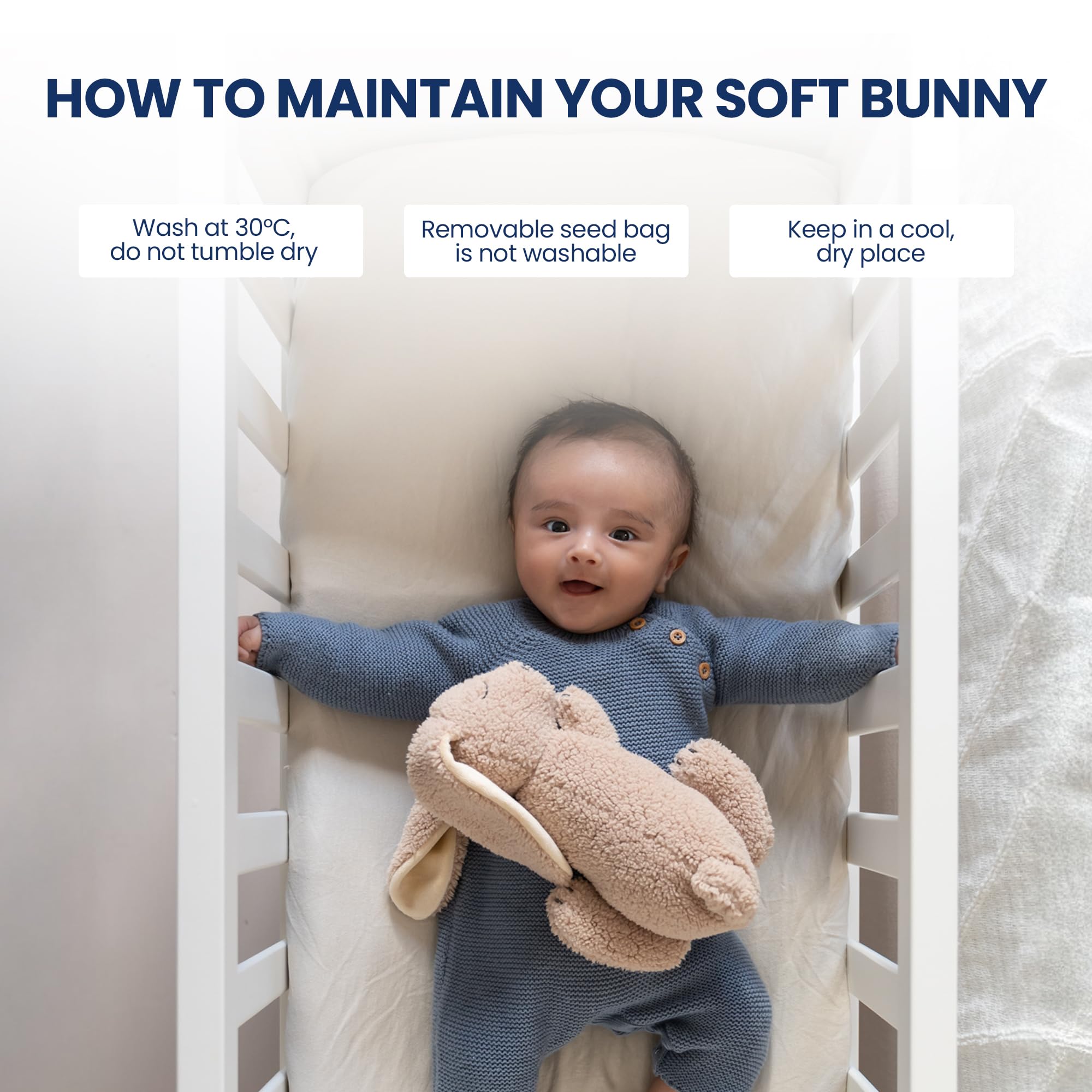 Doomoo Kuscheltier Wärmekissen Mikrowelle Hase Biscuit SY21