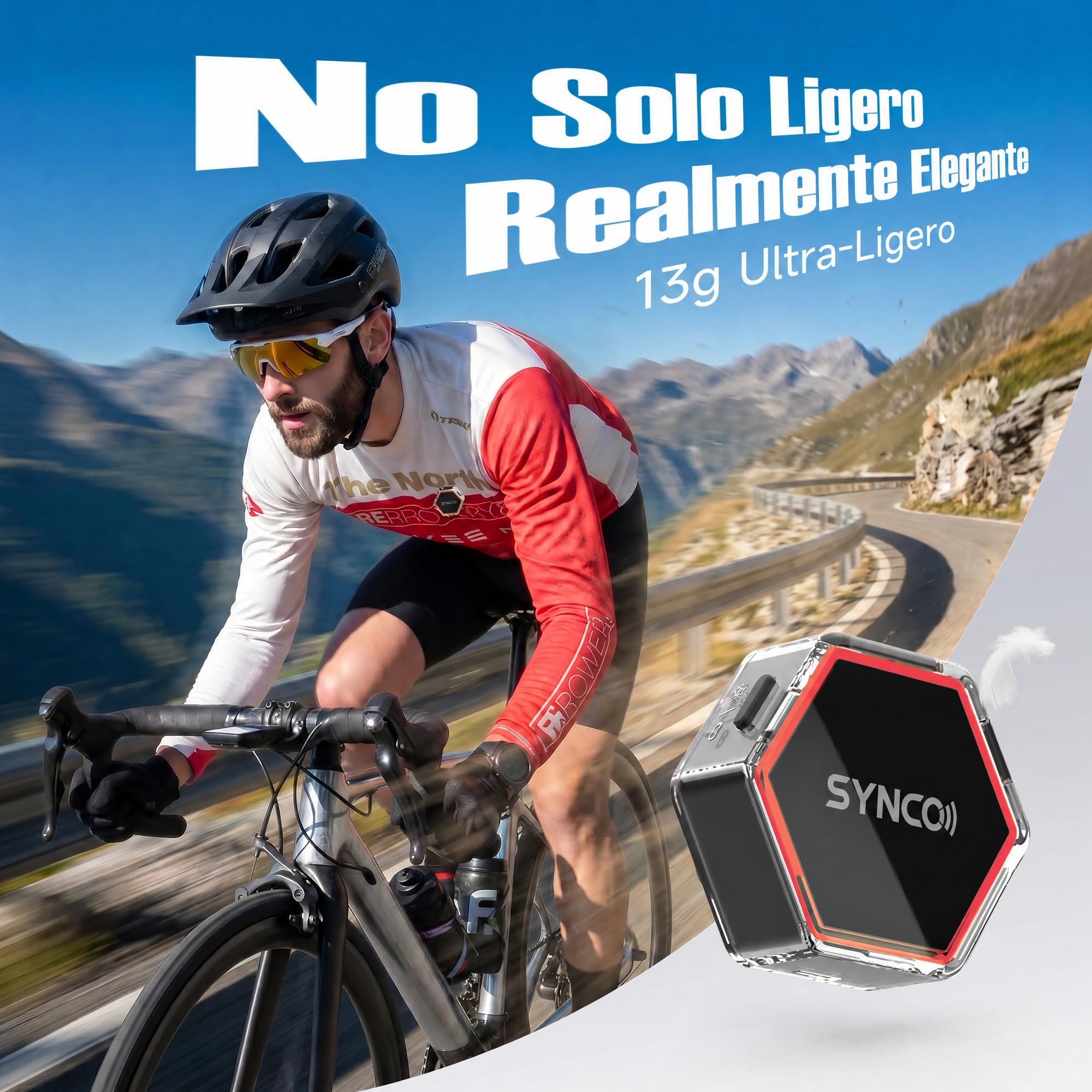 SYNCO G4 Micrófono Lavalier Inalámbrico para iPhone7-17/Android/Cámara, 2,4 GHz Doble Canal, Batería de 20 h con Estuche de Carga, Alcance 300 m, Cancelación de Ruido para Youtube TikTok Vlog
