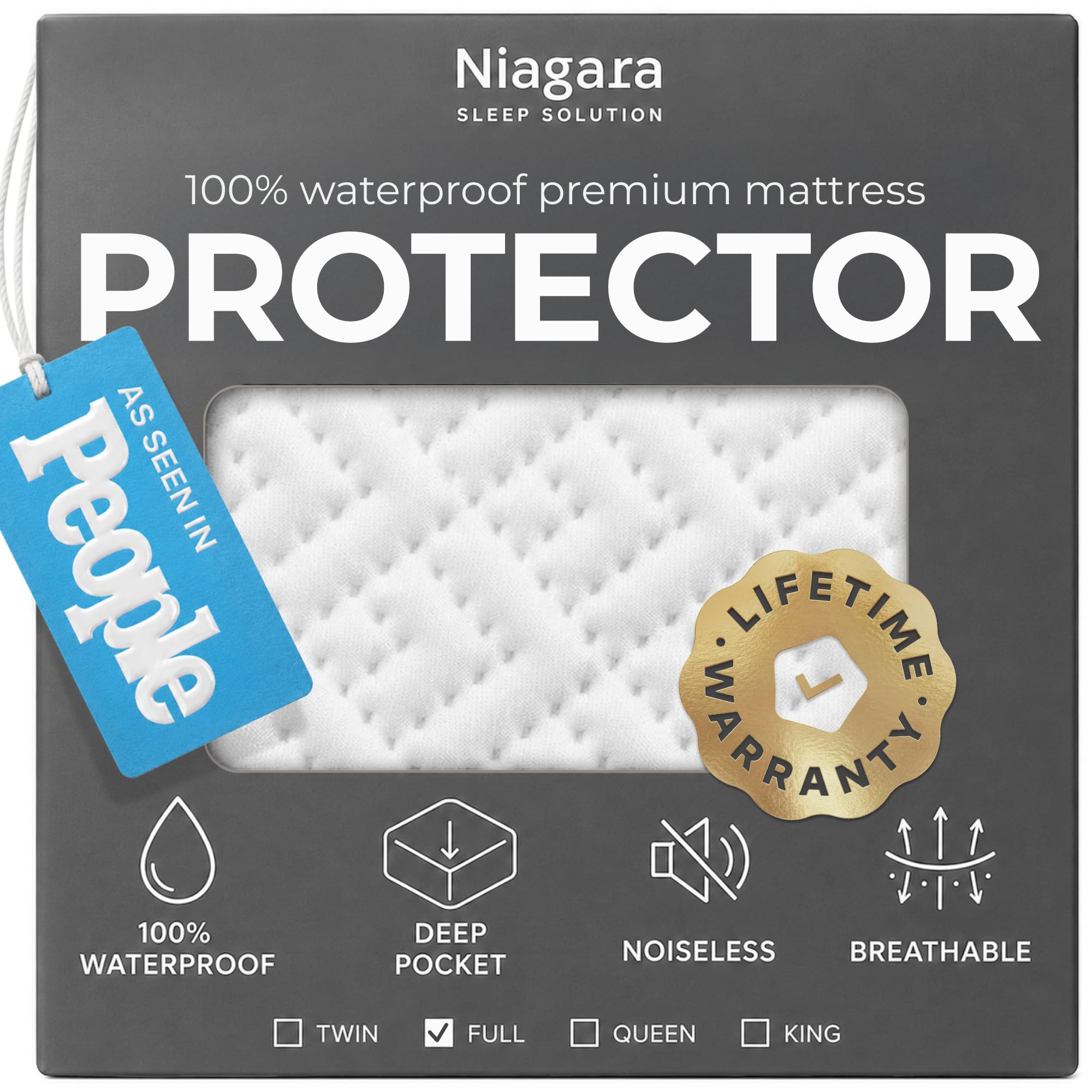 100% Waterproof Full Size Mattress Protector
