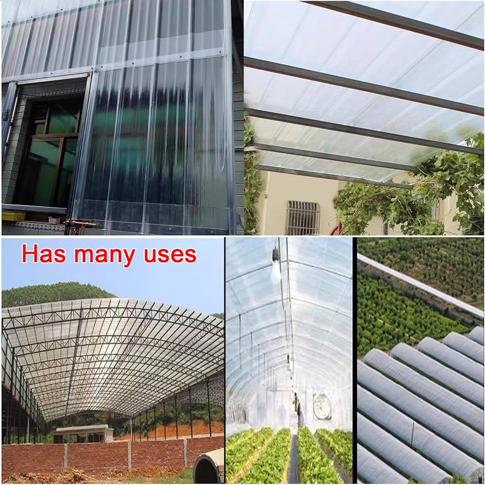 Heldere Dakpanelen Van Glasvezel - 10 Stuks - 0.9x2.2m - UV-bestendig En Weerbestendig
