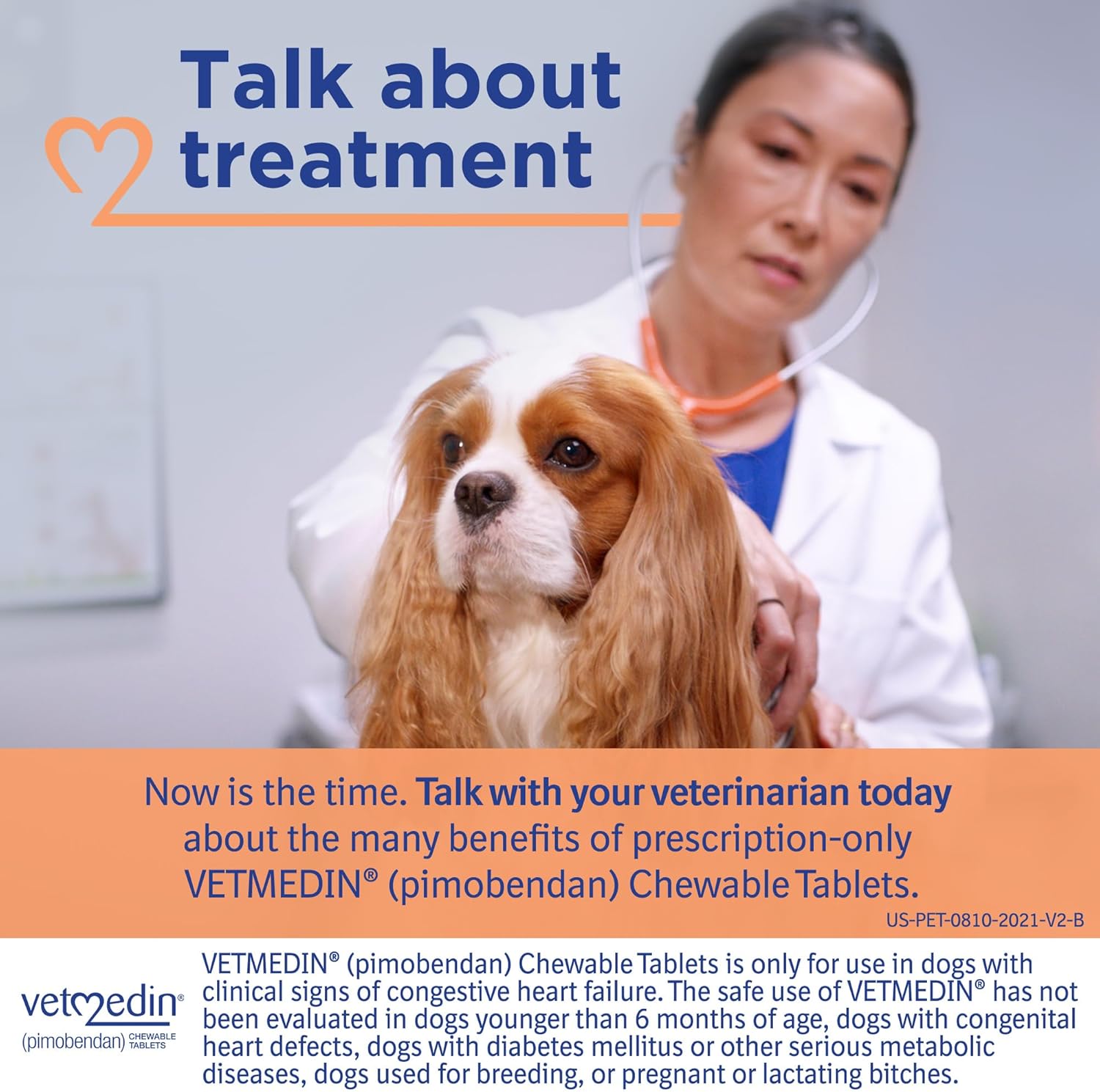 VETMEDIN® (pimobendan) Chewable Tablets for Dogs, 1.25 mg, inodilator, 50ct