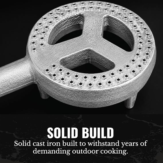GasOne High Pressure Cast-Iron Burner Head with Brass Fitting Orifice (50250.0)
