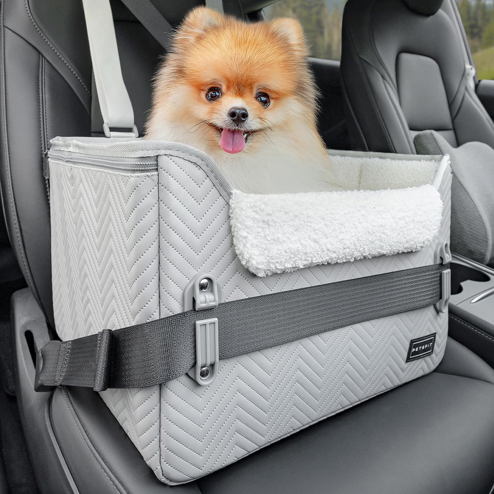 Petsfit Dog Car Seat Cool Grey