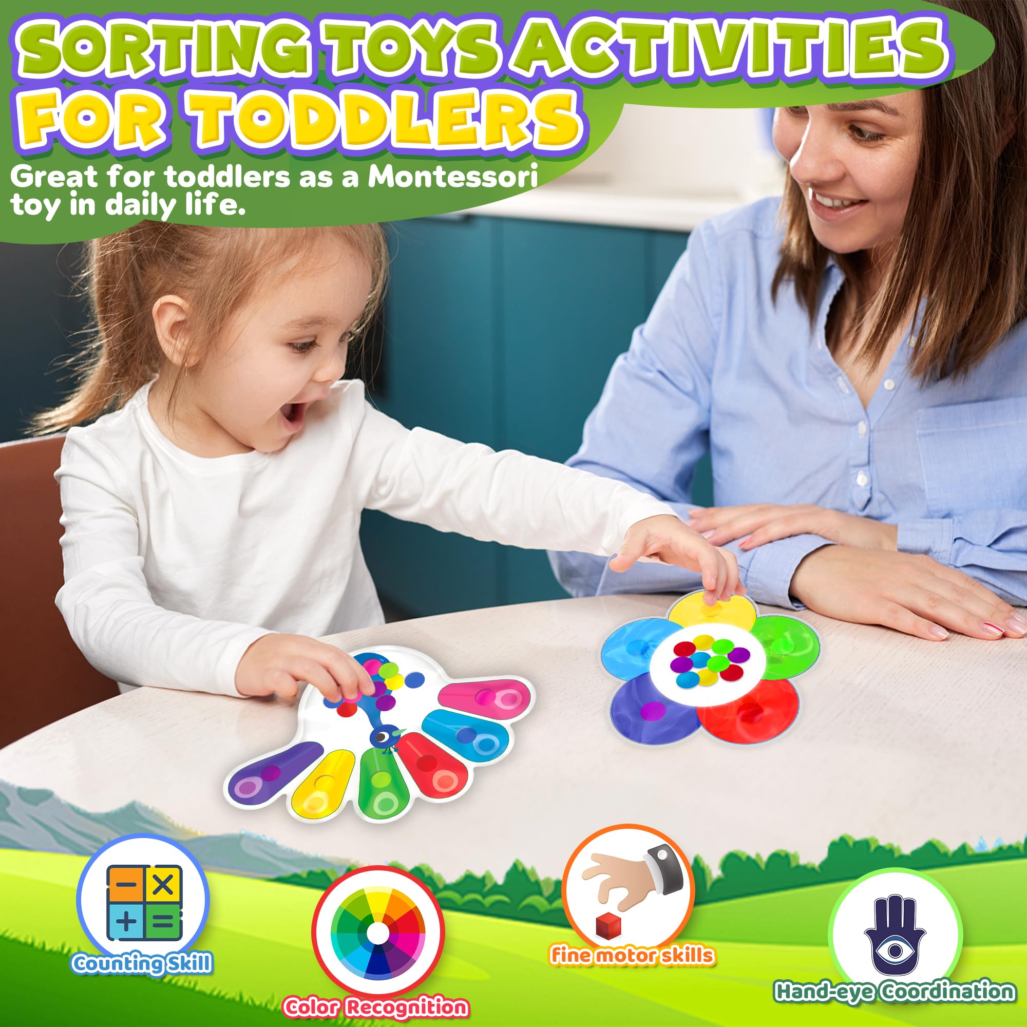 Sensorisches Spielzeug für Kleinkinder, Reisespielzeug, Roadtrip-Aktivitäten für Kinder, 3–5, Feinmotorik, Autismus, autistisches Fidget-Spielzeug für Klassenzimmer, beruhigendes Spielzeug für Kinder