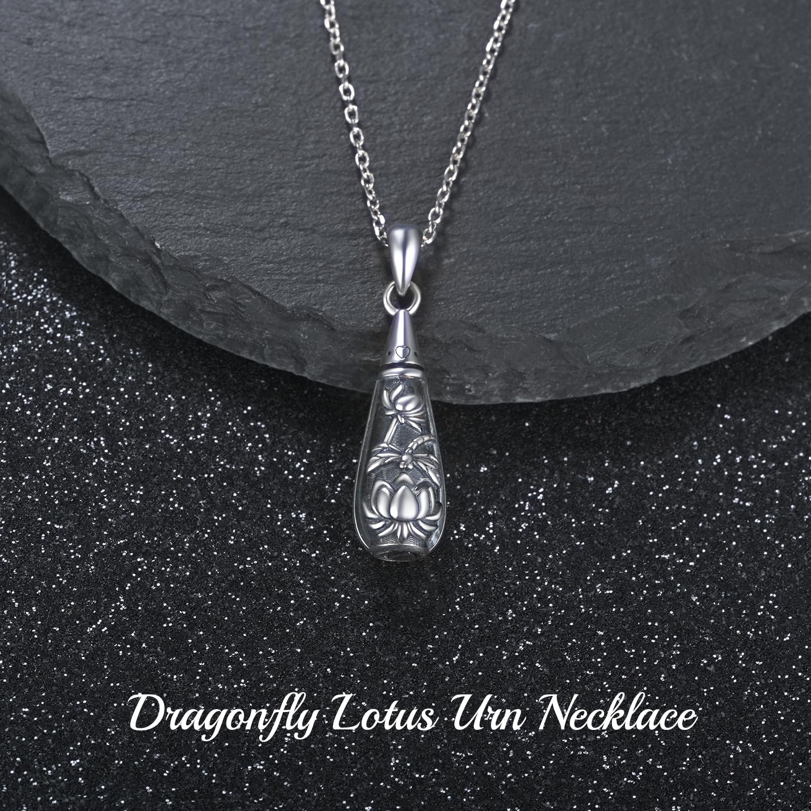 Collana con ciondolo a forma di libellula, gioiello commemorativo da