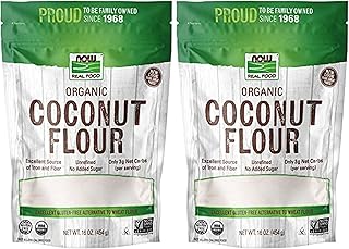 NOW Foods, Organic Coconut Flour, Unsweetened, Excelent Source of Fiber,...