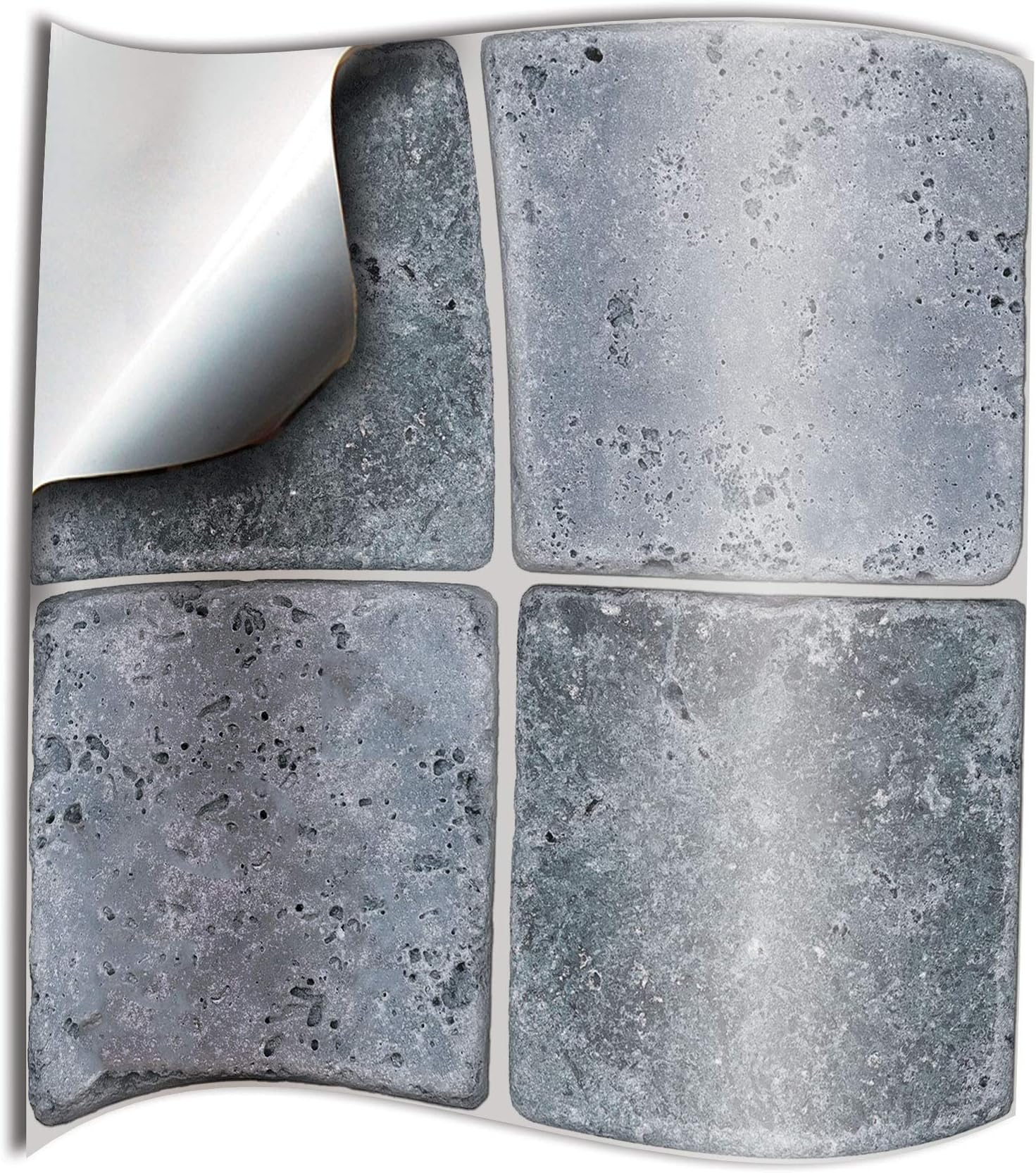 48 Black White Kitchen Bathroom Tile Stickers Transfers Printed for 6 x