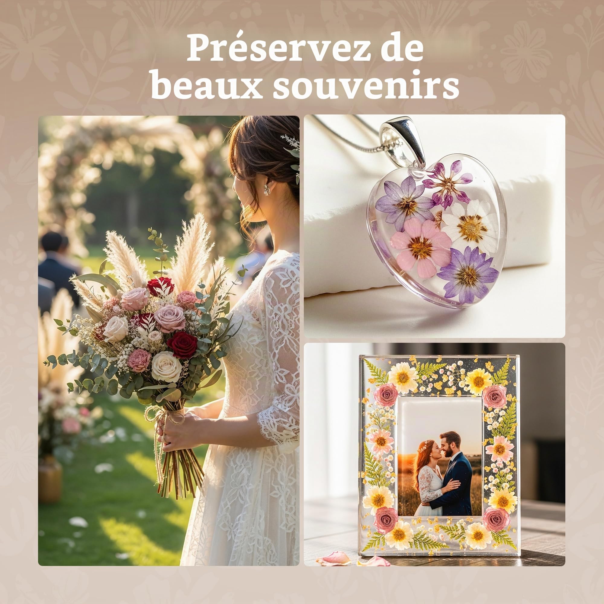 Aboofx Grand kit de presse à fleurs pour micro-ondes, 22,9 x 22,9 cm, kit de séchage de fleurs rapide pour adultes, fabrication rapide de plantes pressées, loisirs créatifs et cadeau