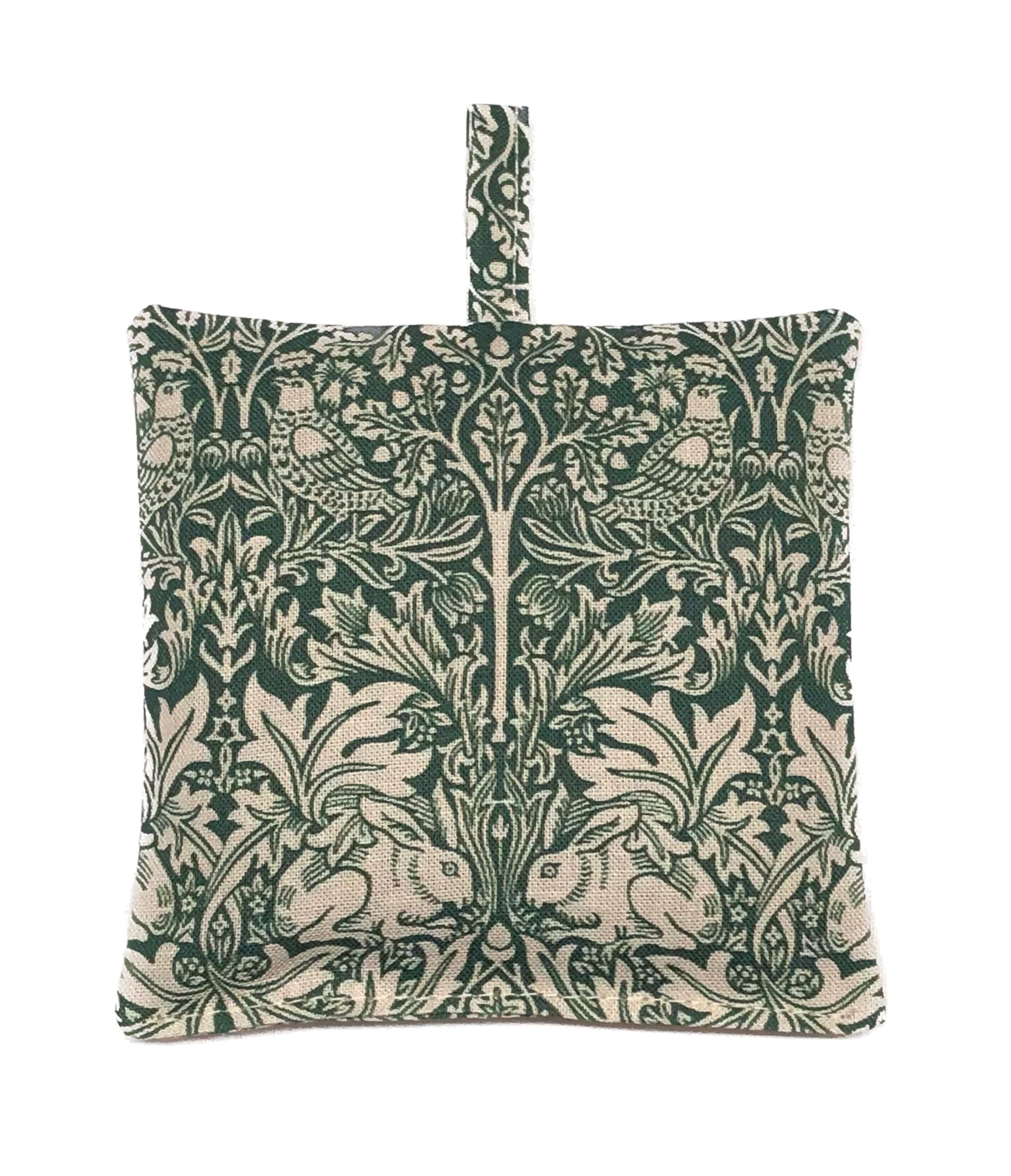 Lavender Sachet, William Morris Inspired Brother Rabbit, French Lavender, Drawer & Wardrobe Freshener, Handmade in UK
