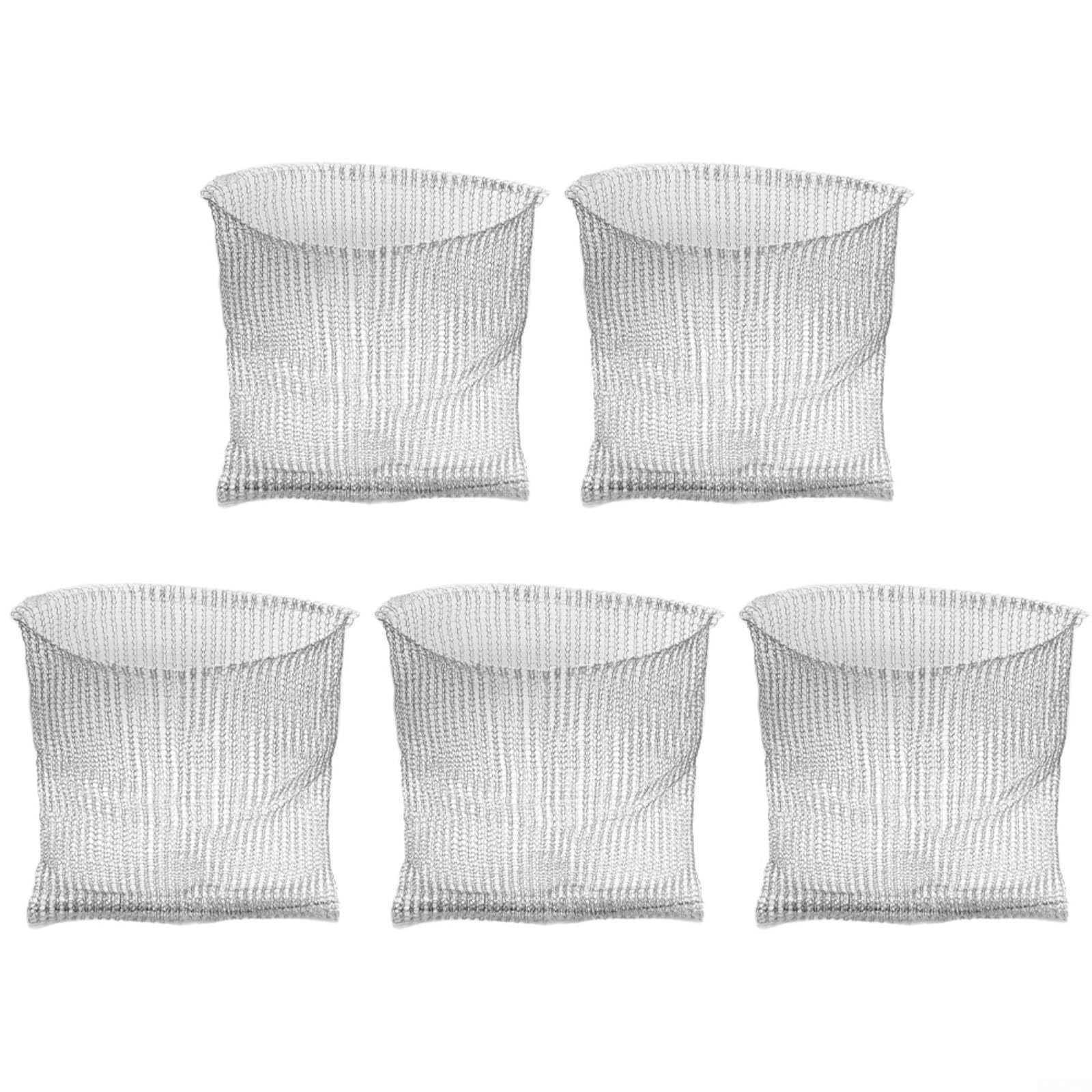 Pack of 5 Plant Root Protection Baskets, 5 Gallons, Gopher, Proof, Mole, Vole, Stainless Steel, Wire Baskets for Plants, Root Protection, 12 x 6 Inches (30 x 15 cm)