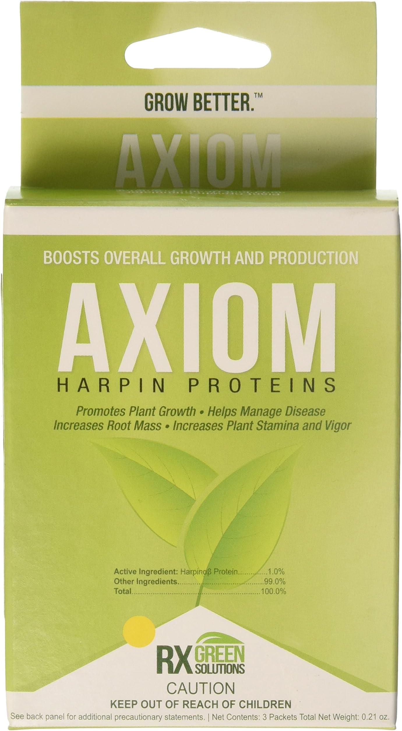RXAXM3X2G 3 Count Axiom Harpin Protein for Plant Growth, 2gm