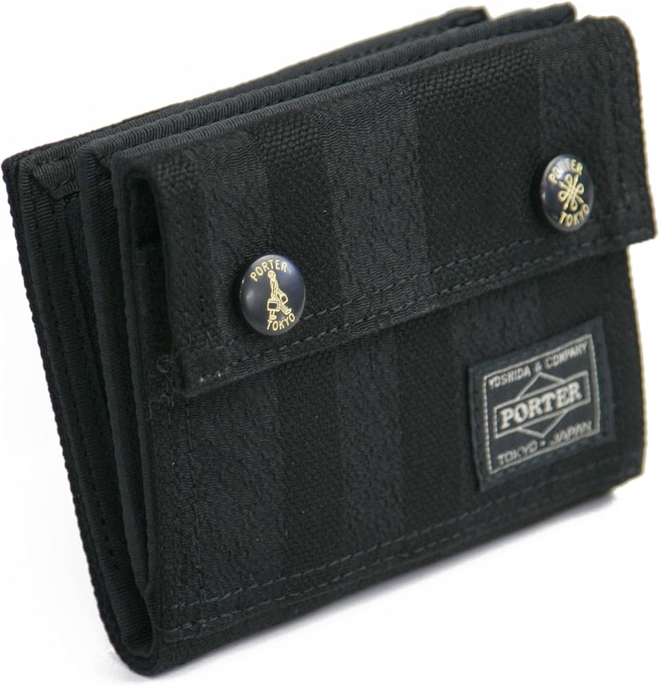 Amazon | [ポーター] 二つ折り財布 吉田カバン タンゴブラック