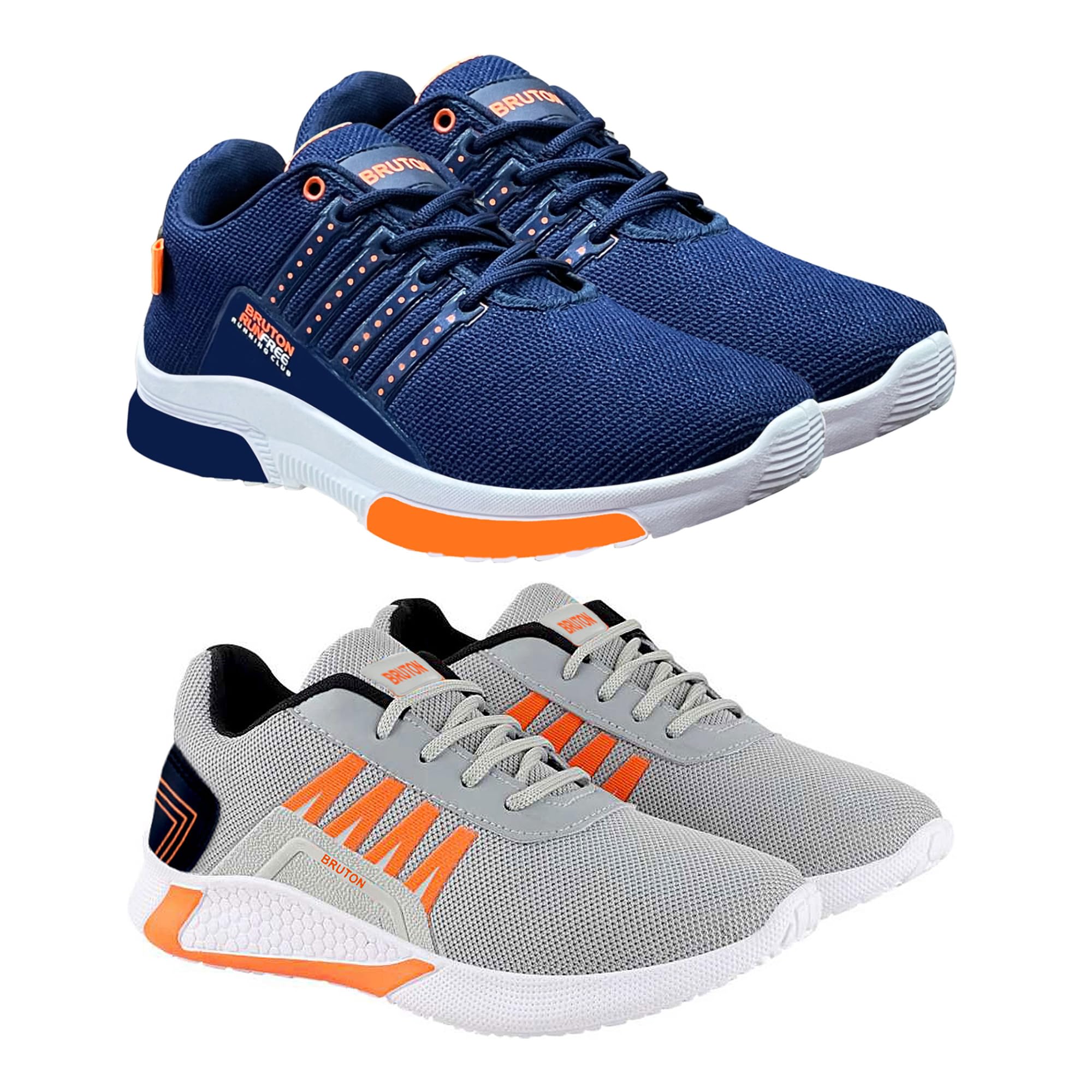 BRUTON Combo Pack of 2 Shoes for Trendy Shoes, Casual Shoes, Sports Shoes, Shoes for Men (Blue - Grey, Numeric_9) (B0BFBDGWM2) Amazon Price History, Amazon Price Tracker