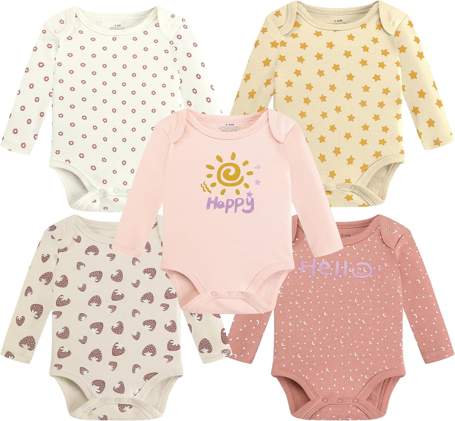 Baby Newborn Layette 10-Piece Clothing Sets Soft Cotton Bodysuits Pants Sets for Baby Boys Girls Toddler Unisex - Image 3