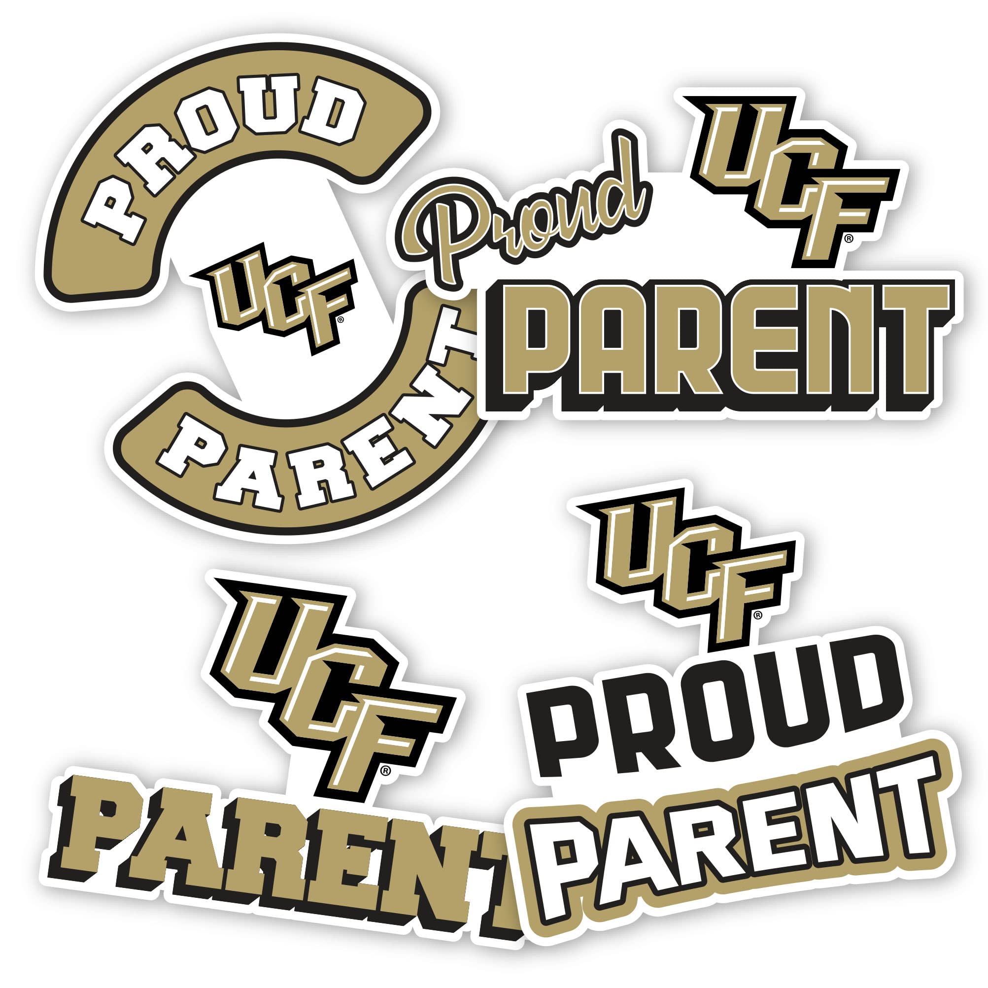 Desert Cactus University of Central Florida Knights UCF Sticker Vinyl Decal Laptop Water Bottle Car Scrapbook (Proud Parent Sheet)