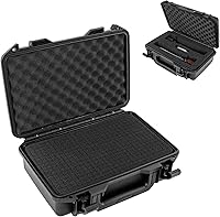 Vista 9 de Estuche de transporte duro impermeable, caja de almacenamiento a prueba de golpes con espuma personalizable, caja de herramientas protectora