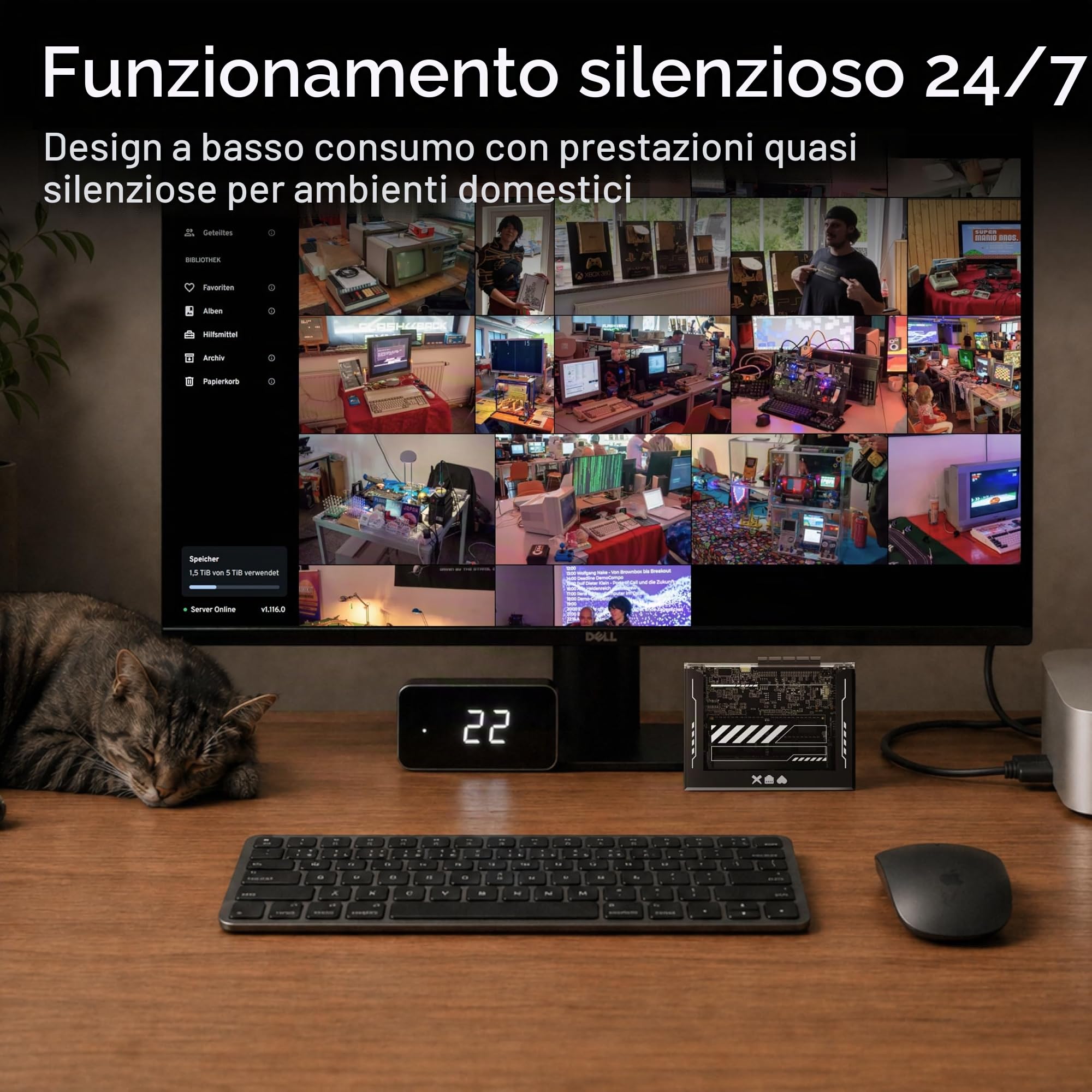 ZimaBlade X86 Server a scheda singola per Cyber Native, Kit NAS DeskBuild NAS fai da te a 4 core con app One-Click Server personale hackerabile con PCIe x4, Gigabit Ethernet Network Attached Storage