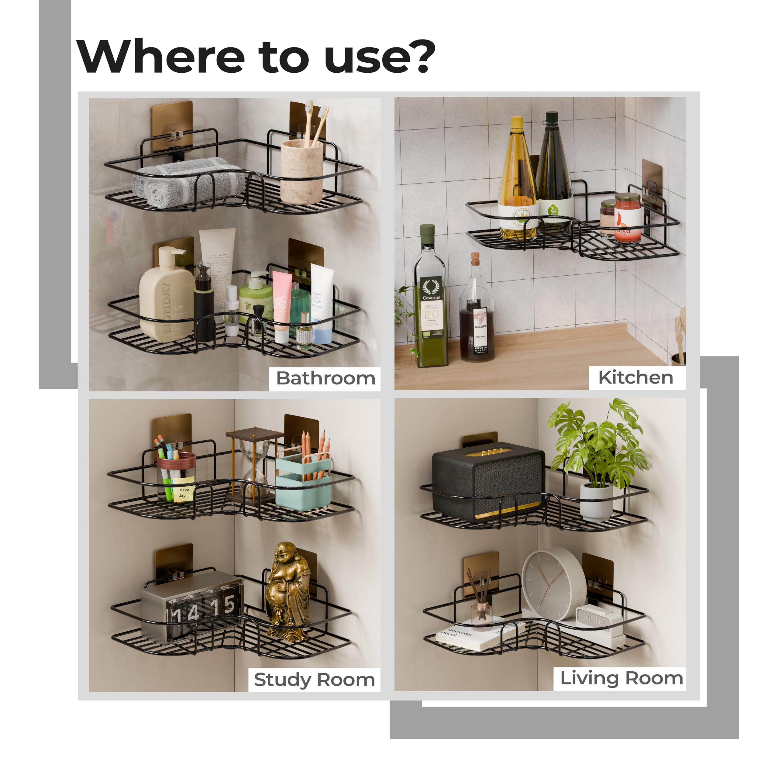 Lifelong Bathroom corner Bamboo LLBCB01