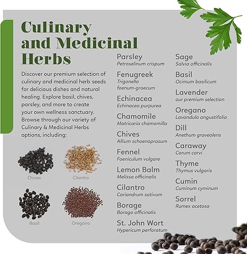 Miniatura 4 de Kit de semillas orgánicas de reliquia, más de 70 variedades, más de 50,000 semillas, frutas, verduras y hierbas para jardinería, incluye hierbas