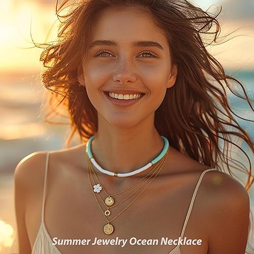 Miniatura 3 de Conch Shell Necklace Gold Snail Shell NecklaceHalloween Party Cosplay Costume Ocean Jewelry Beach Vacation Essentials Seashell Necklace Summer