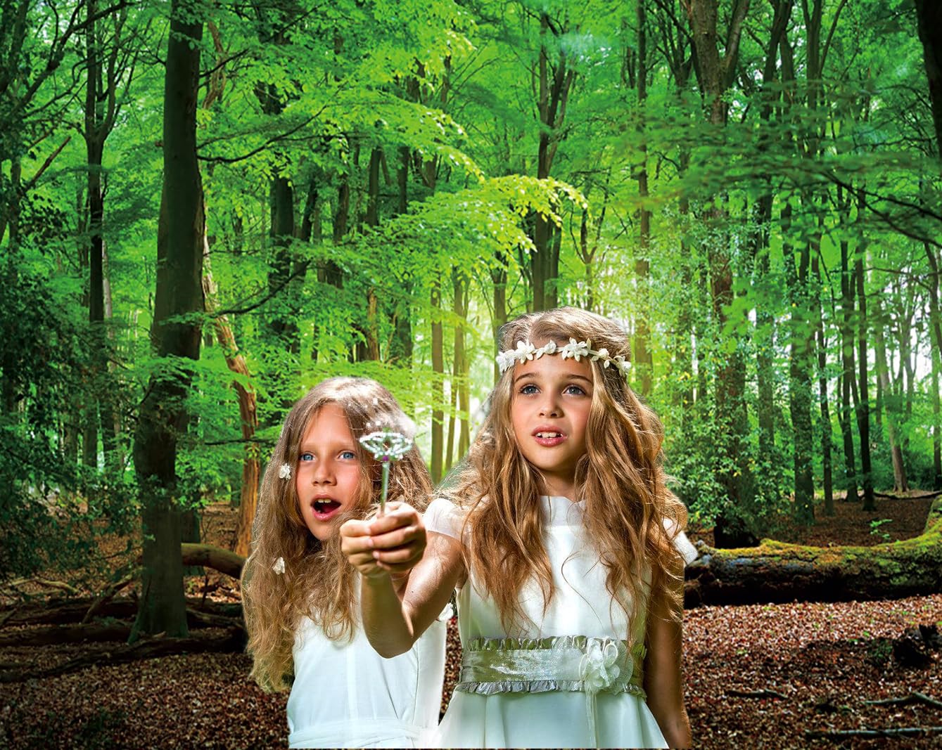 Fond de forêt 3x2.5 m Fond Photo de Camping de Jungle de forêt Verte de Printemps, Fond boîte Photo Vinyle pour fête à thème de forêt de fête de bébé