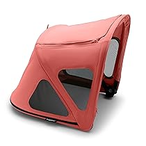 Bugaboo Fox Cappottina Breezy, Estensibile per una maggiore copertura e una Protezione Solare ottimale, Resistente all’Acqua, Compatibile Con Tutti i Passeggini Fox, Cameleon 3, Sunrise Red