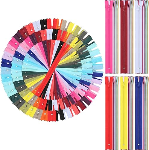 360 cremalleras de bobina de nailon de 9 pulgadas, cremalleras de costura coloridas, cremalleras surtidas a granel para manualidades de costura a