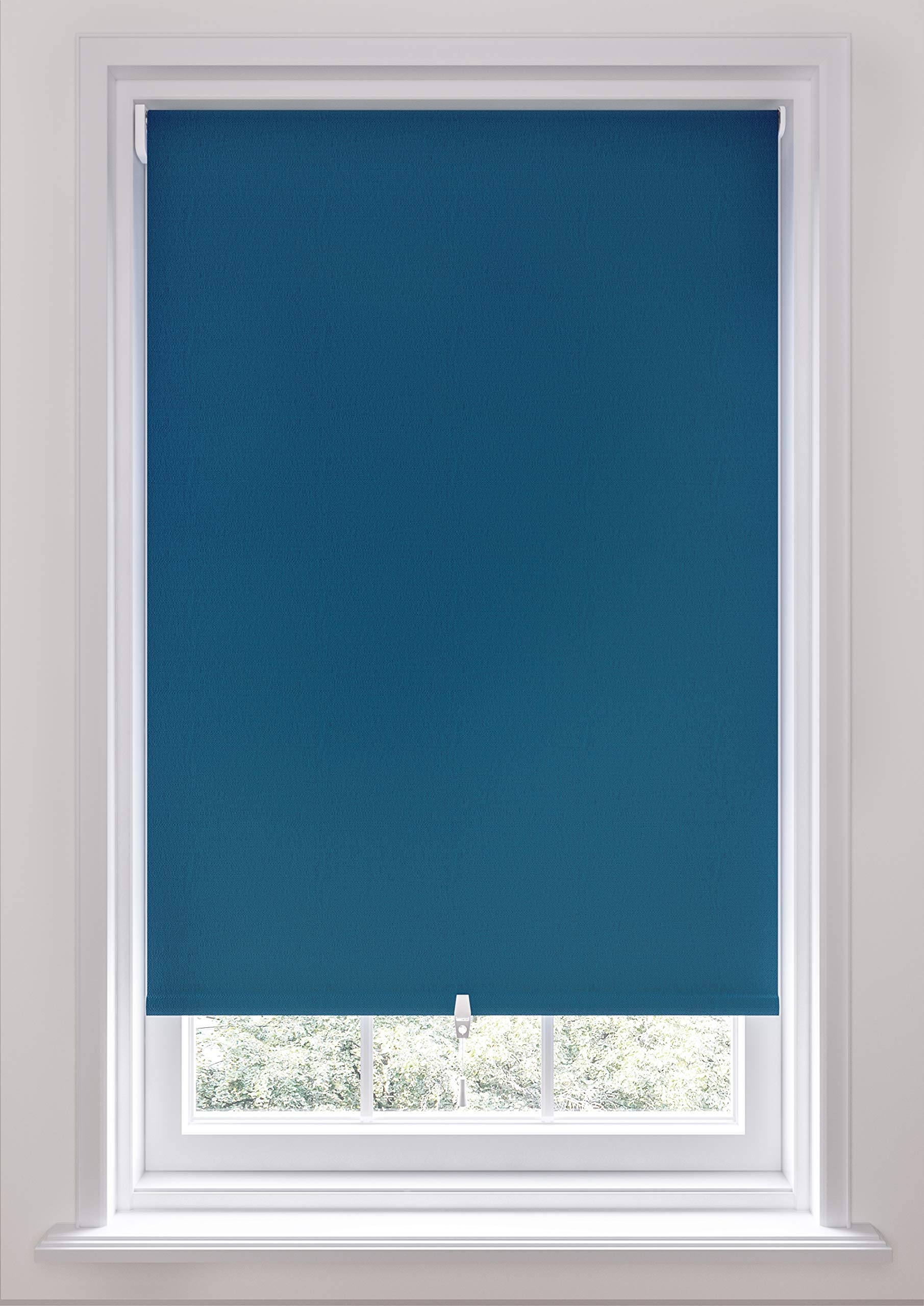 Swish Cordless Blackout Roller Blind, Peacock, W120 Cm x D170 Cm