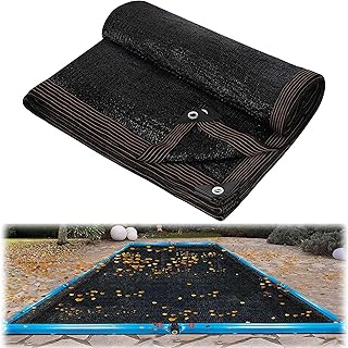 Pool Leaf Net Cover, Leaf Net Pool Cover, Rectangular Leaf Net Cover, Leaf Nets for In Ground Swimming Pools, Fine Mesh Pool Screen Cover Pond Net to Cover Pool Catching Leaves Sunshade