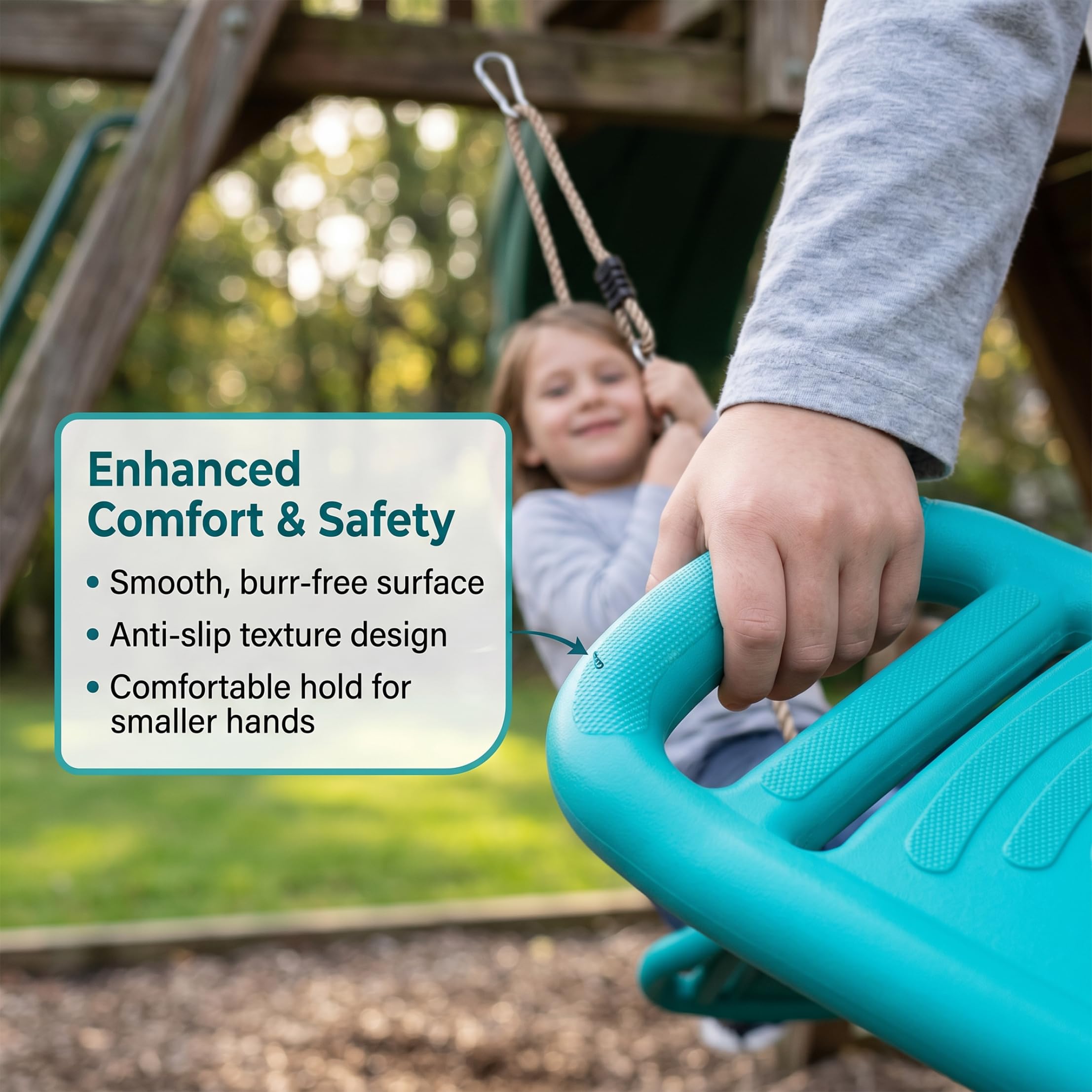 Columpio de árbol Ideal para niños sentados/tirando/de pie Columpio Ideal para Juegos en Interiores y Exteriores Ejercicio Ajustable y Actividad Divertida para niños de 60 Pulgadas