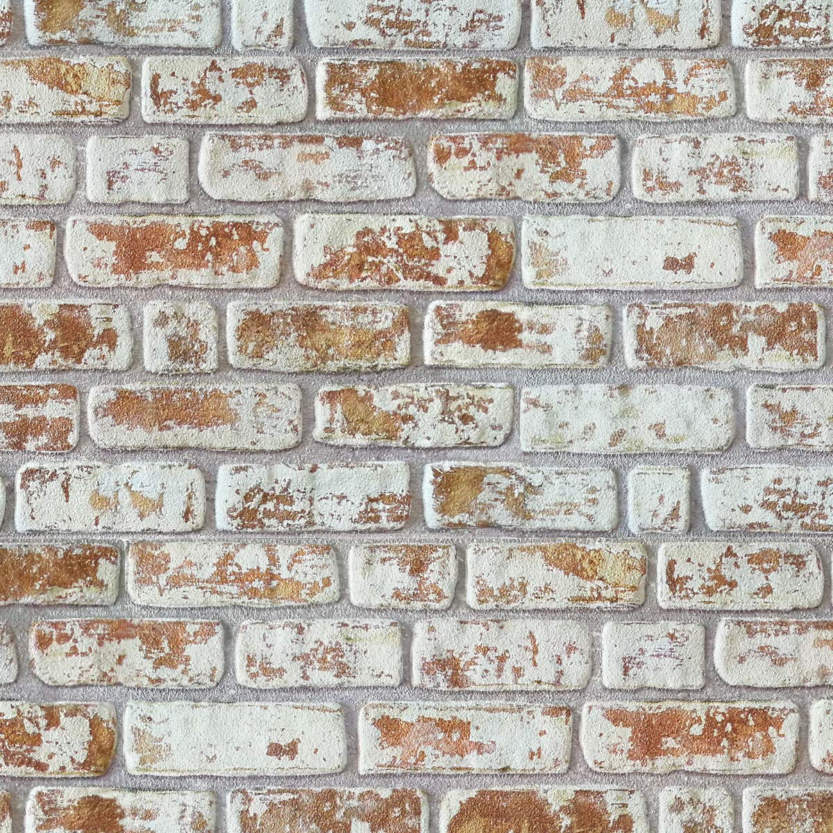 Pannelli Ladrillo artificial reconstruido en poliestireno resinado, medidas 100 cm x 50 cm grosor 2 cm aislantes térmicos para interiores y exteriores modelo Santorini
