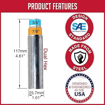 Wheel Accessories Parts 1 Pc Thread Truck Spike Hex 4.60