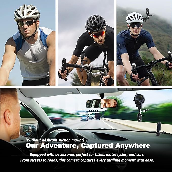 Catchallway H88 Cámara de Acción 4K con 128GB y Resistente a miniatura 5