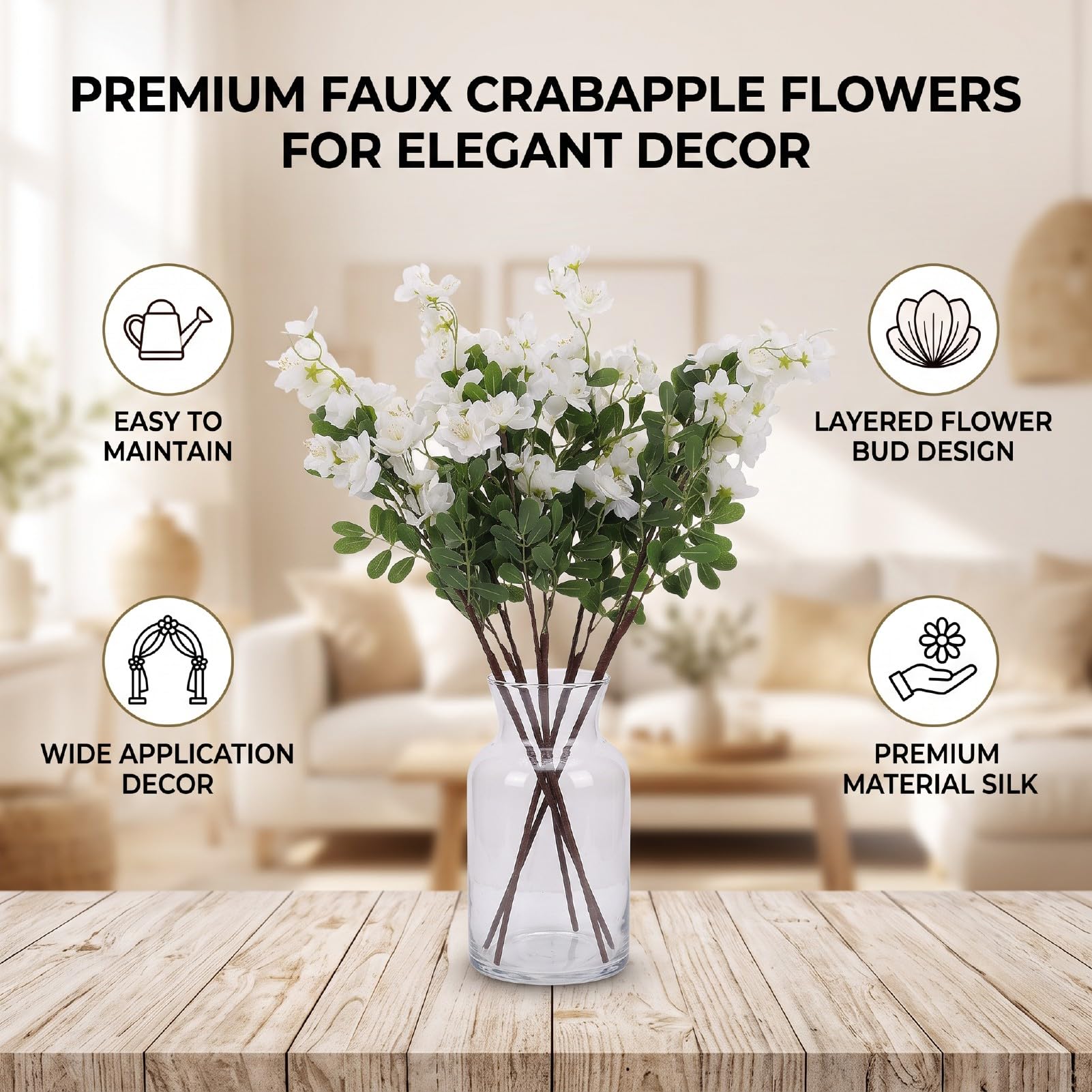 Artificial Flowers with Quality Silk Fabric
