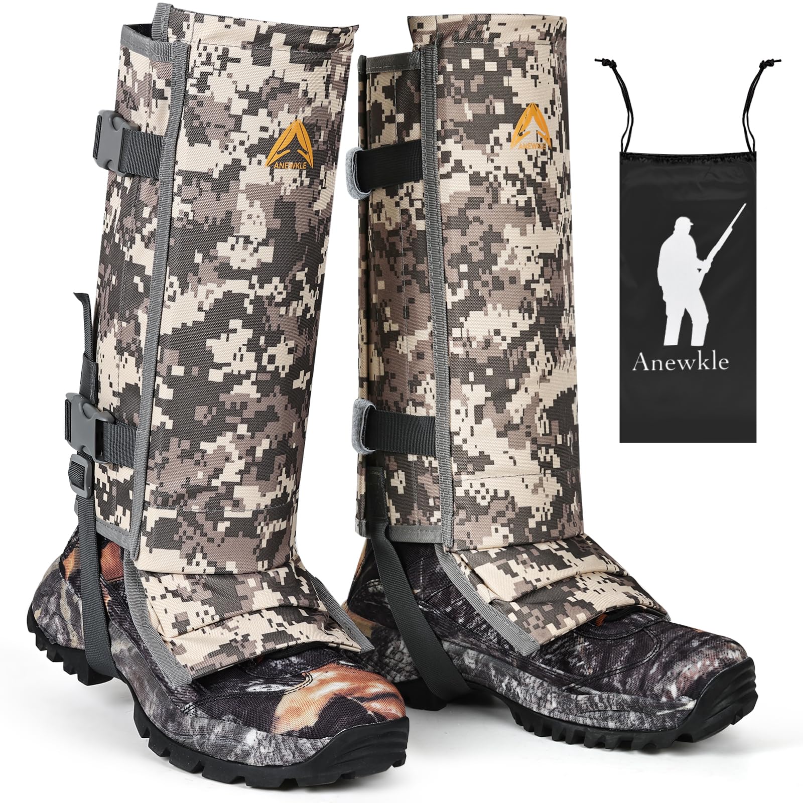 Snake Gamaschen, verstellbar, Schlangenbissschutz, wasserdicht, 1000D Unterschenkel, Schlangenschutz, Gamaschen für Jagd, Wandern, Bauernhof, Arbeit