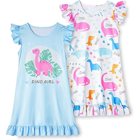Awesome Girl Dinosaur Nightgowns