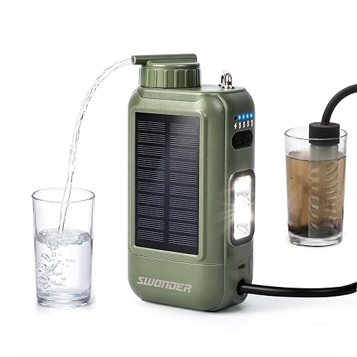 Water Purifier w/Solar & 5200mAh Battery - $89.99
