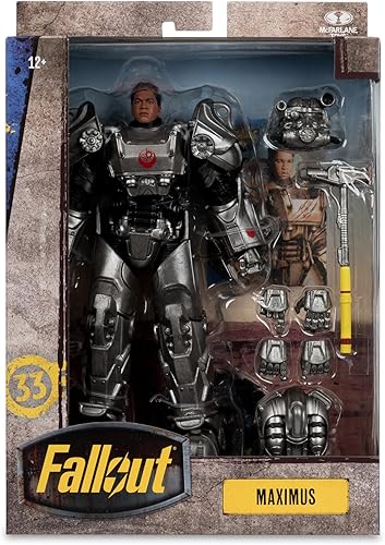 Miniatura 8 de McFarlane Toys - Figura de acción de lujo Fallout Maximus de 7 pulgadas