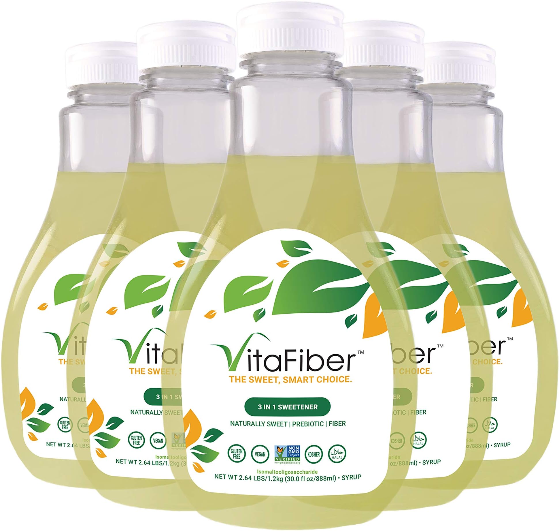 VitaFiber IMO Syrup - Prebiotic Fiber Lower Calorie Sweetener - Sugar Alternative - 1 case x 6 bottles