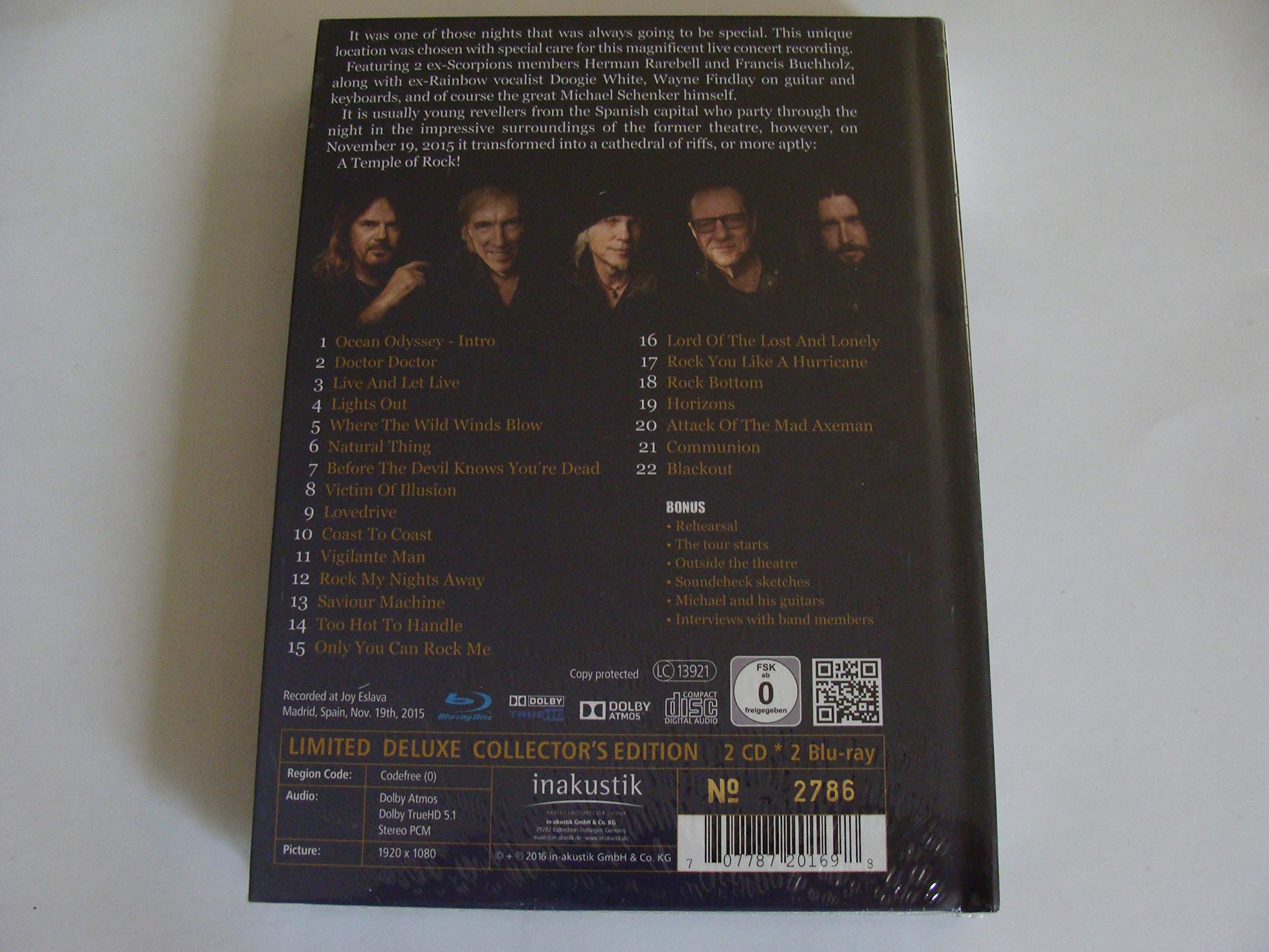 Michael Schenker Temple Of Rock Live In Europe 2CD+2DVD