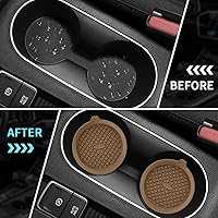 Vista 5 de ME.FAN Car Cup Holder Coasters [4 Pack] Silicone Cups Mats, Automotive Universal Non-Slip Recessed Interior Accessories Coffee