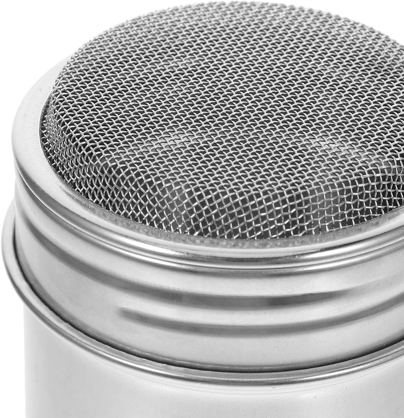3 Pack Stainless Steel Powdered Sugar Shaker Dusters with Lids