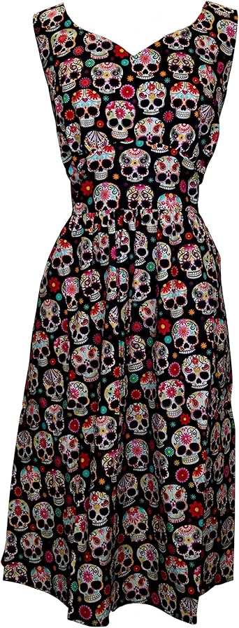 Sugar skull maxi dress Clearance
