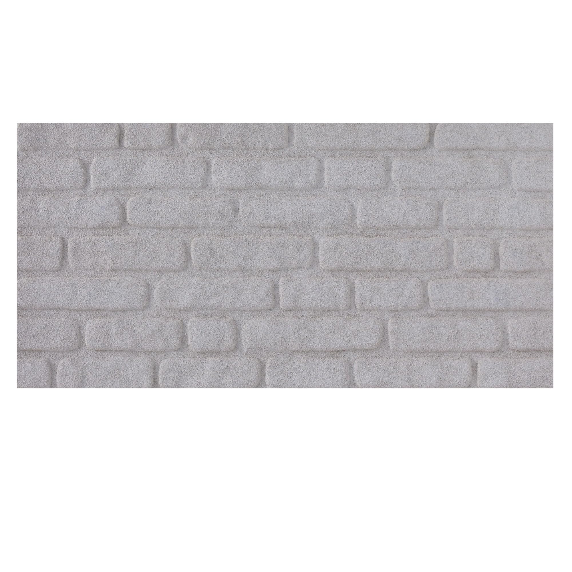 K&B Panels 3D Wall Panels, Rustic Brick Effect Styrofoam Wall Panelling Kit, Lightweight, Easy to Install, Dual Insulation to Reduce Acoustic Noise, Indoor & Outdoor (Rustic White) (1 Panel)