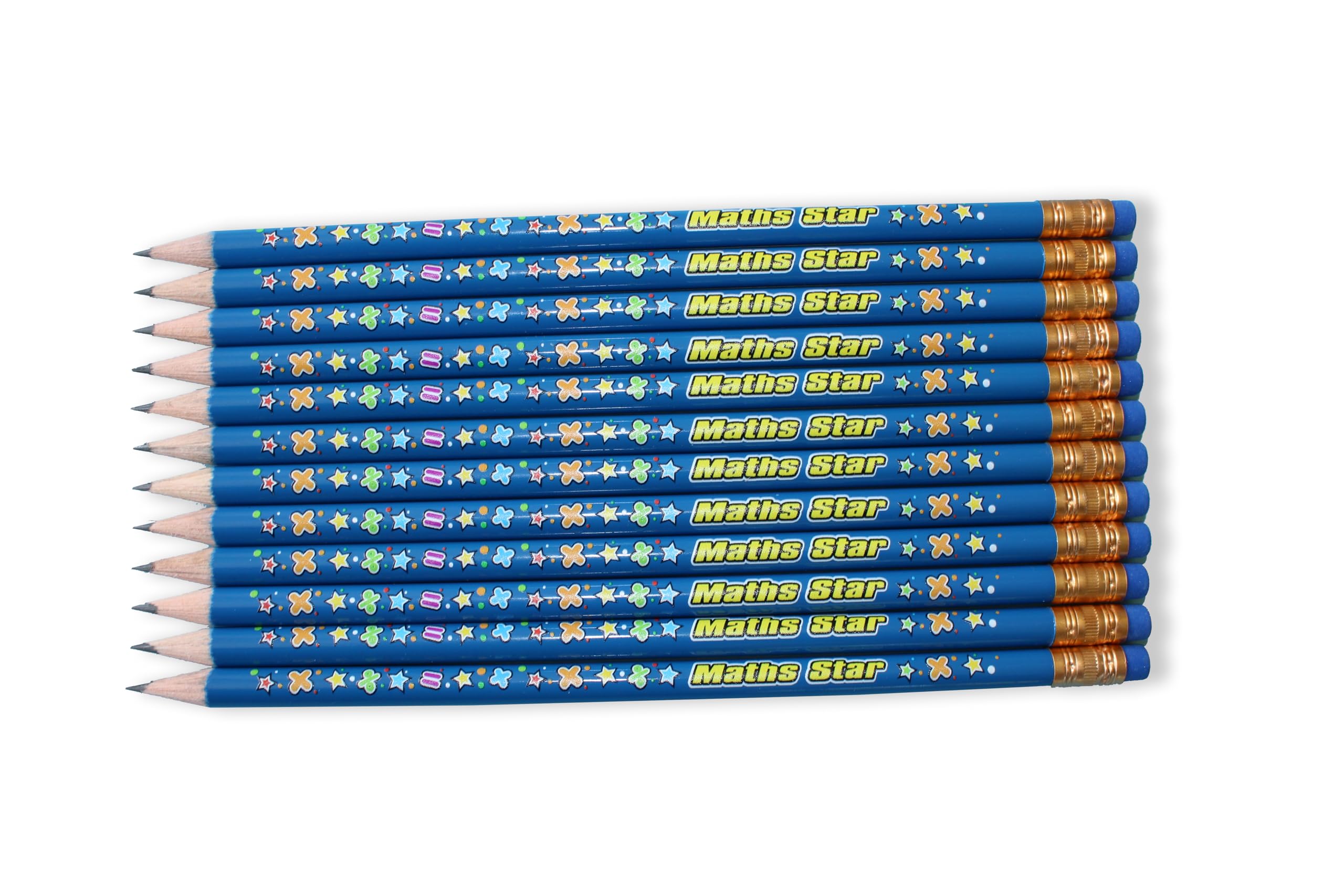 24 Maths Star Mathematics Addition Subtraction Division Childrens Pupils School Teachers Reward Pencils Primary Teaching Services