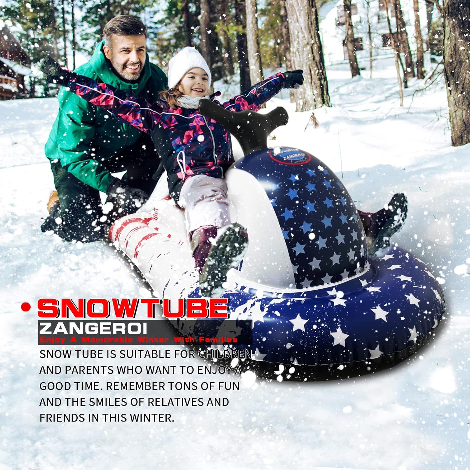 Snow Tube Tubes for Sledding Sled Kids Snowmobile Airplane