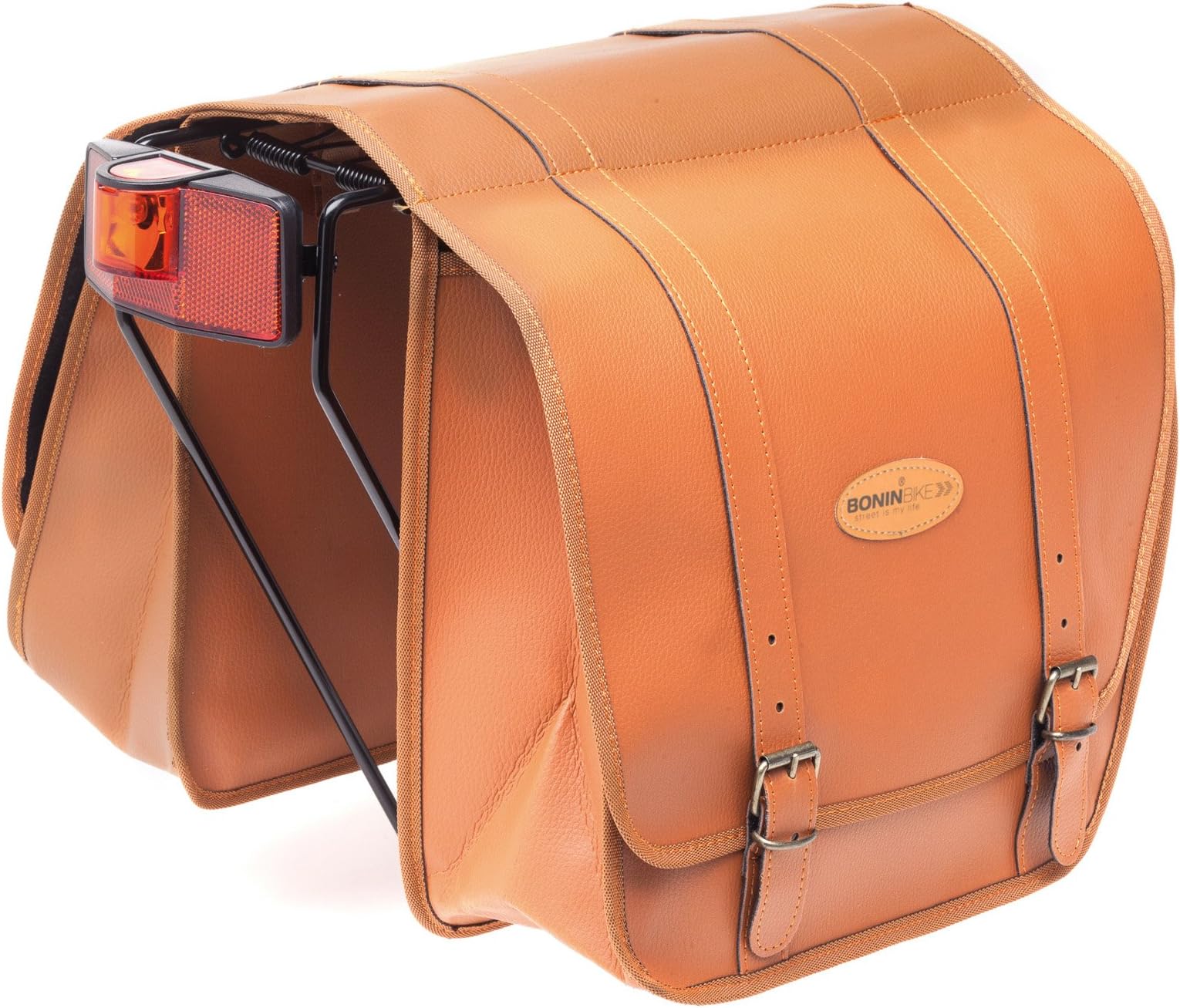 Cicli Bonin Unisex Adult Lux Leather Looking Saddle Bags