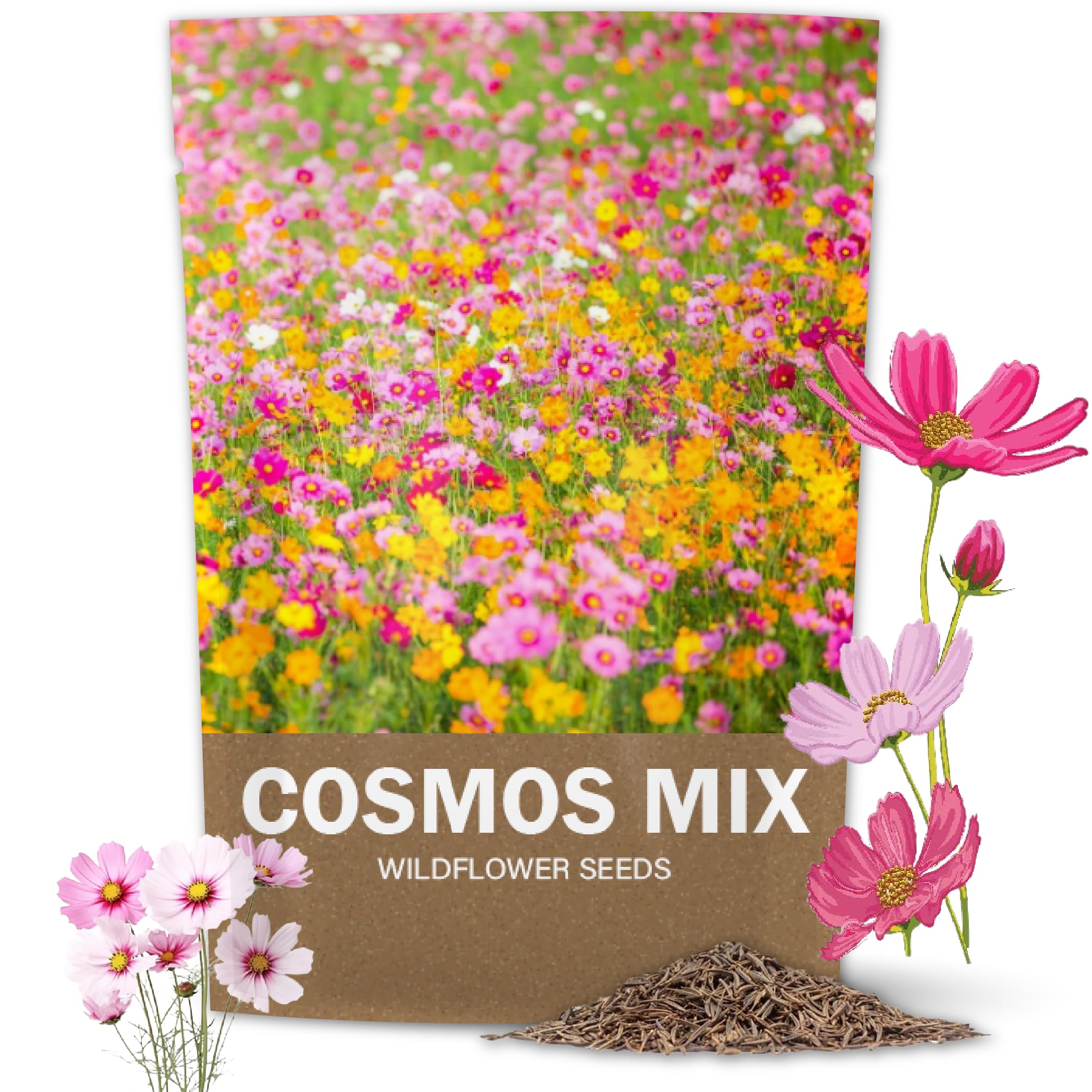 Cosmos Seeds for Planting | Flower Seeds for Planting - Best for Summer