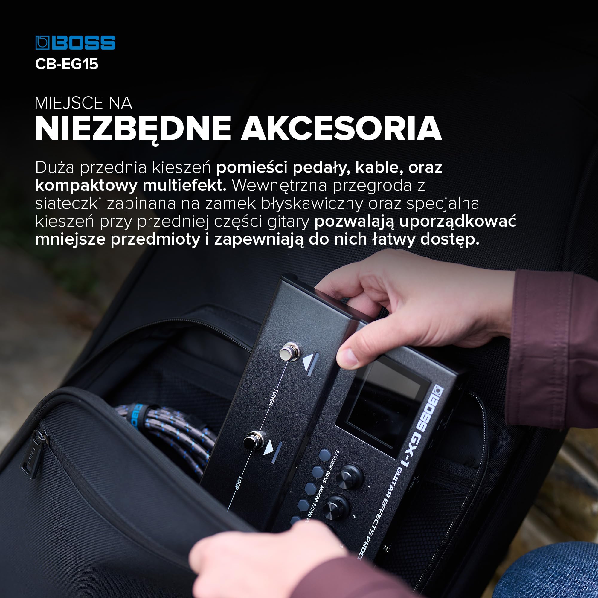 BOSS CB-EG15 Pokrowiec do Gitary Elektrycznej Deluxe